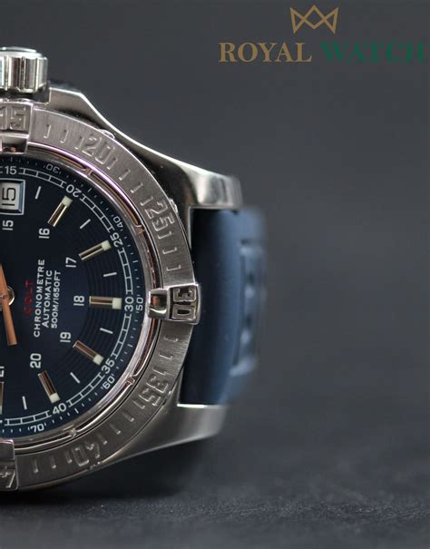 breitling a17380 colt|Breitling colt automatic blue dial.